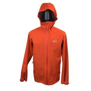 Jack Wolfskin Mens Medium Texapore Ecosphere Waterproof Hooded Jacket Orange